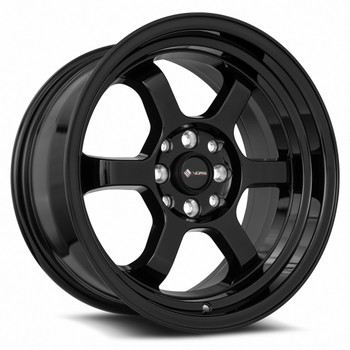 Vors Tr7 Wheels Rims 16x8 4x100 4x114.3 Black 20mm | TR0716808H20BK
