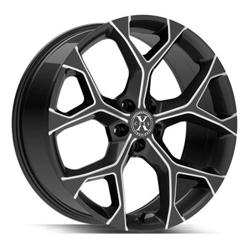 Xcess 5 Flake X05 Wheel 24x9 5x4.5 (5x114.3) Black Milled 35mm - IN CART  DISCOUNT!