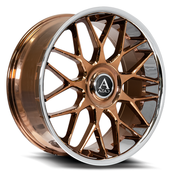 Azad Azv02 Wheels Rims 22x9.5 6x135 6x139.7 Rose Gold With