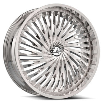 Azara Aza-526 Wheels Rims 26x9.5 5x115 5x120 Nano Chrome 32mm