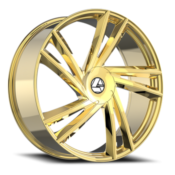 Azara Aza-529 20x8.5 5x114.3 5x120 Nanoâ Gold 35mm Wheels