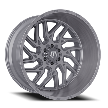 22 Inch Tim's Tis 544Bsm 22x12 8x170 Brushed Silver -44mm Wheels