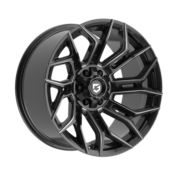 美品】hxo Gear Pole All Black Edition Gear Off Road 776Bm Wheels Rims 20x9 8x165.1 Gloss Black