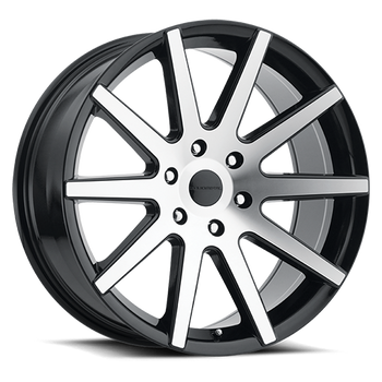 Liquid Metal Blade Wheels Rims 20x9 6x139.7 Gloss Black Machined 18mm ...