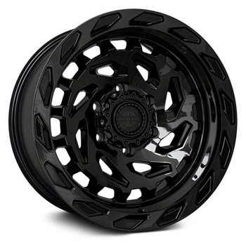 American Outlaw Chisel 17x8.5 5x127 Black Machine 0mm Wheels