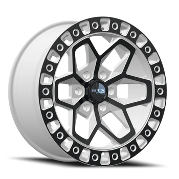 RTX Zion 17x9 6x139.7 White With Black Spokes 0mm Wheels