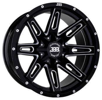 Big Baller Brand H137 Lb4 18x9 Black -12mm Blank Wheels