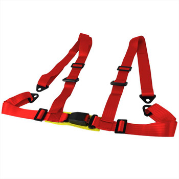 Spec-D Racing Seat Belt 4 Point Harness - Red | SPE RSB-4PTR