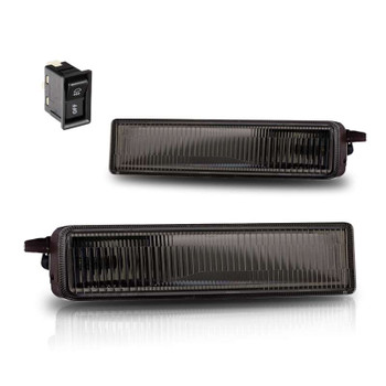 Winjet Smoke Fog Light Kit For 1999-2002 GMC Sierra / Yukon - Plug & Play, DOT Compliant