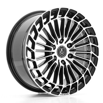 Axe Ex45 20x8 6x120 Black And Polished Face 45mm Wheels