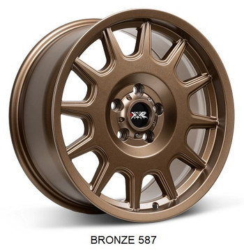 Xxr 587 17x8 5x114.3/5x4.5 Flat Bronze 30mm Wheels | BB Wheels