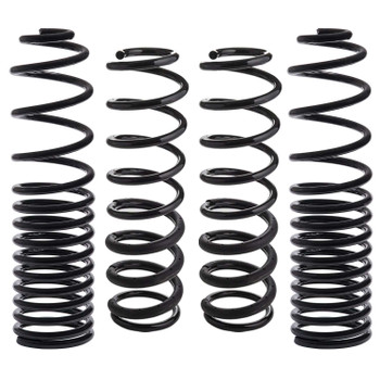 RSO Suspension Front and Rear Coil Springs Black E-Coated 4in Lift ...