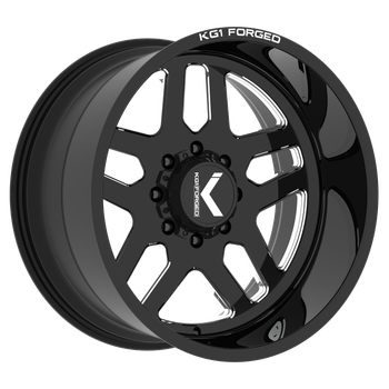 KG1 Pilot 20x10 8x165.1/8x6.5 Gloss Black -18mm Wheels