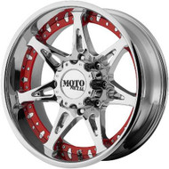 Kmc Slide Km651 Chrome 22x9.5 5x139.7 5x150 Chrome 38 Wheels