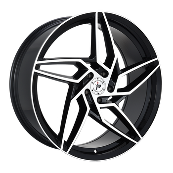 Impact Racing 605 Wheels Rims 20x8.5 5x108 Gloss Black Machined 35mm ...