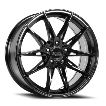 Kai R10 Rims Katana Kr10 18x8 5x108/5x4.25 Gloss Black 40mm Wheels