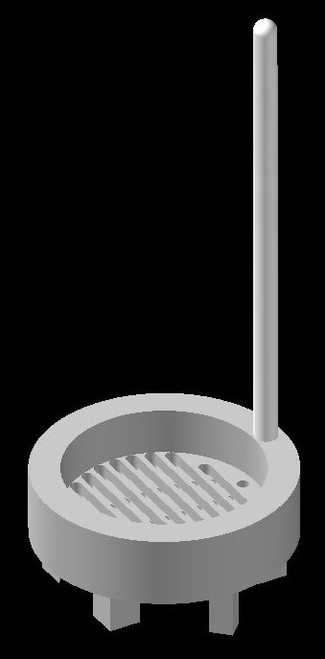 2" PTFE Dipper w/slots and .50" legs