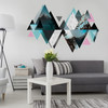 Geometric Mountain Peel and Stick Wall Mural