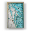 Space Coast ( Cape Canaveral ) Topographic Wooden Map Preview in Room