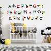Alphabet and AnimalPeel and Stick Wall Decal Sticker Kit