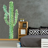Tall Euphorbia Cactus Watercolor Peel And Stick Wall Mural