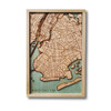 Custom City Layered Wooden Map