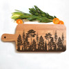 Forest and Pine Tree Custom engraved Charcuterie board in 18 in. Beechwood