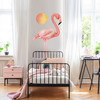 Tropical Flamingo Watercolor Wall Decal Kit 