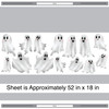 Cutesy Ghosts Wall Decal Sticker Set