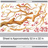 Autumn Tree Watercolor Wall Decal Set
