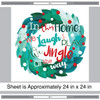 Jingle All The Way Wreath Wall Decal by Chromantics