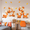 Fantastic Fox Watercolor Wall Decal Set by Chromantics