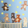 Teddy Bear Wall Decal Set by Chromantics