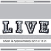 Live Marquee Wall Decal Sticker Set