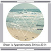 Geometric Ocean View Wall Decal by Chromantics