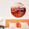Geometric Desert View Wall Decal by Chromantics