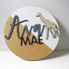 Custom Name Circle Sign by Chromantics