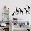 Giraffe Silhouette Wall Decal Sticker Set