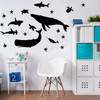 Sealife Silhouette Wall Decal Sticker Set