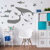 Sealife Silhouette Wall Decal Sticker Set