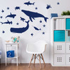 Sealife Silhouette Wall Decal Sticker Set