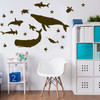 Sealife Silhouette Wall Decal Sticker Set