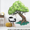 Knotty Oak Tree Watercolor Wall Decal Mural Kit