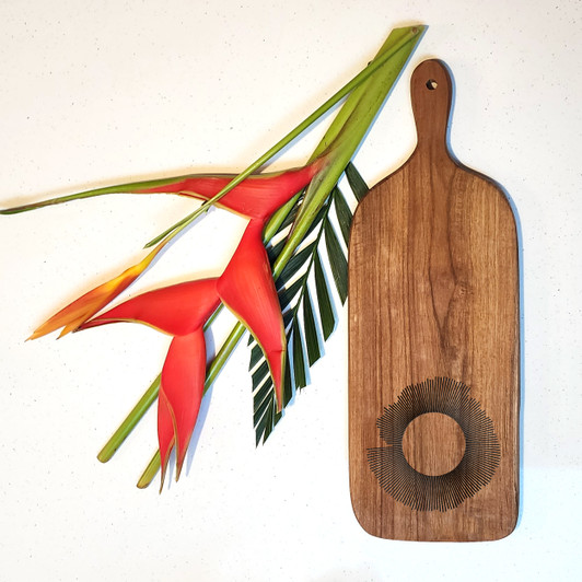 Favorite Song Charcuterie Board - Circular Sound Wave Personalized Engraved Bread Board