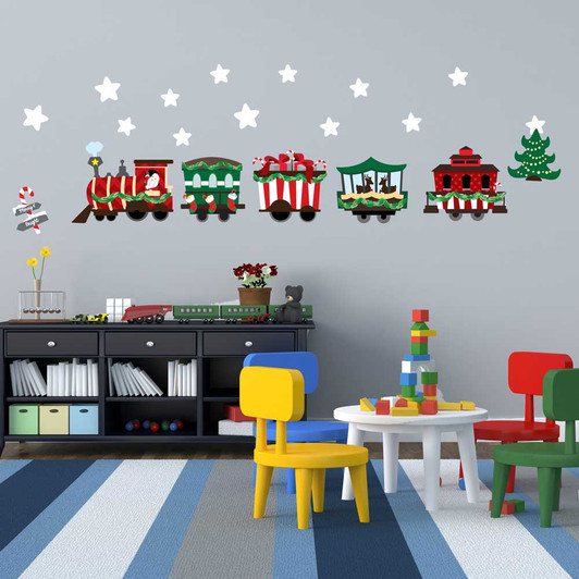 Christmas Train Wall Decal Set by Chromantics