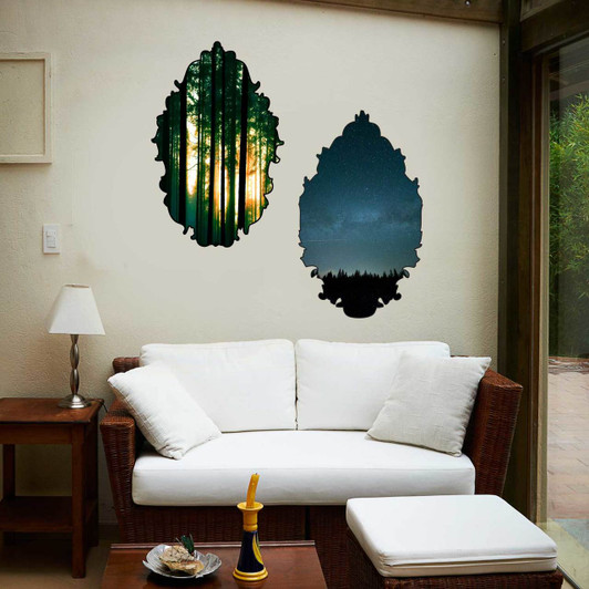 Framed Forest Wall Decal Set by Chromantics