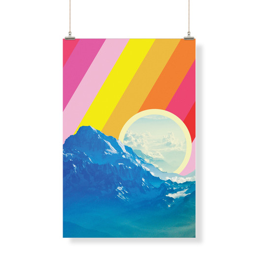 Blue Mountain  Decor Banner