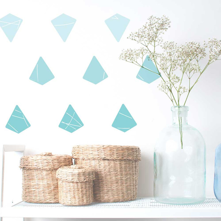 Scratched Ombre Diamond Wall Decal Set by Chromantics