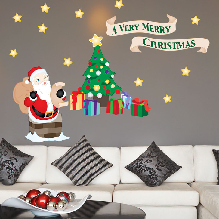 A Very Merry Christmas Wall Decal Set by Chromantics