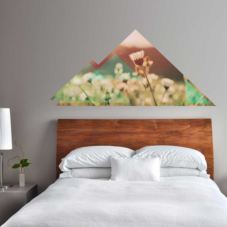 Geometric Field Wall Decal by Chromantics